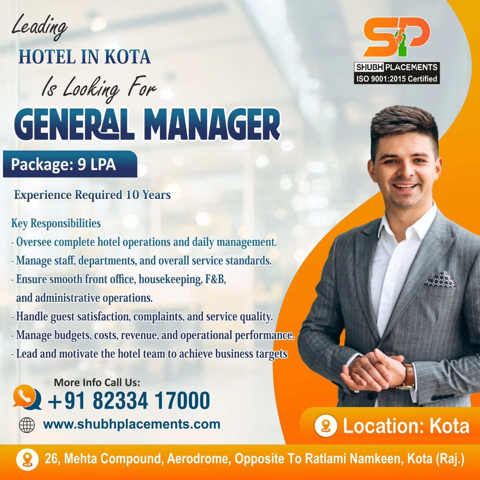 General Manager – Hotel