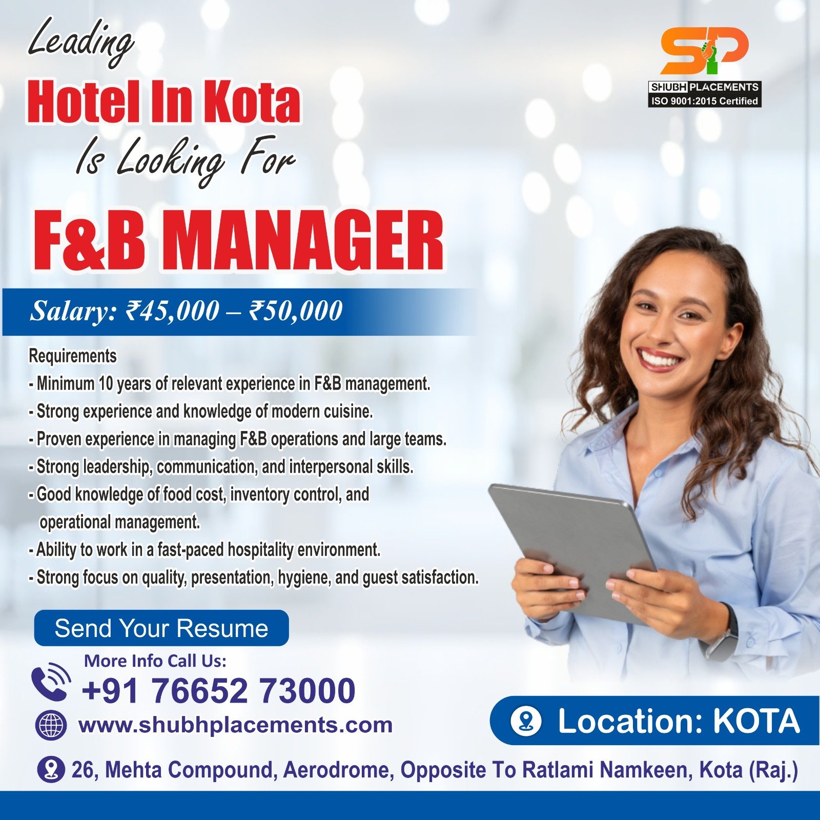  F&B Manager