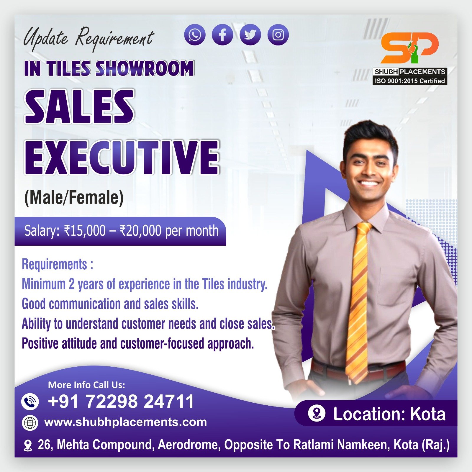 Sales Executive (Male/Female)